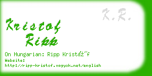 kristof ripp business card